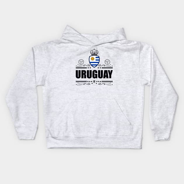 Uruguay Football | Vintage Edition Kids Hoodie by VISUALUV